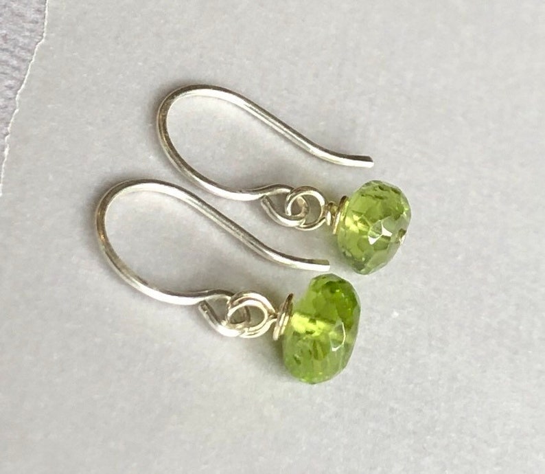 Bright Green Peridot Earrings Green Gemstone Earrings | Etsy