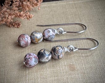 Leopard Skin Jasper Earrings