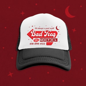 Trucker Hat Black Trucker Hat Gift for Men Motel Trucker Hat Snapback Hat Vintage Trucker Hat