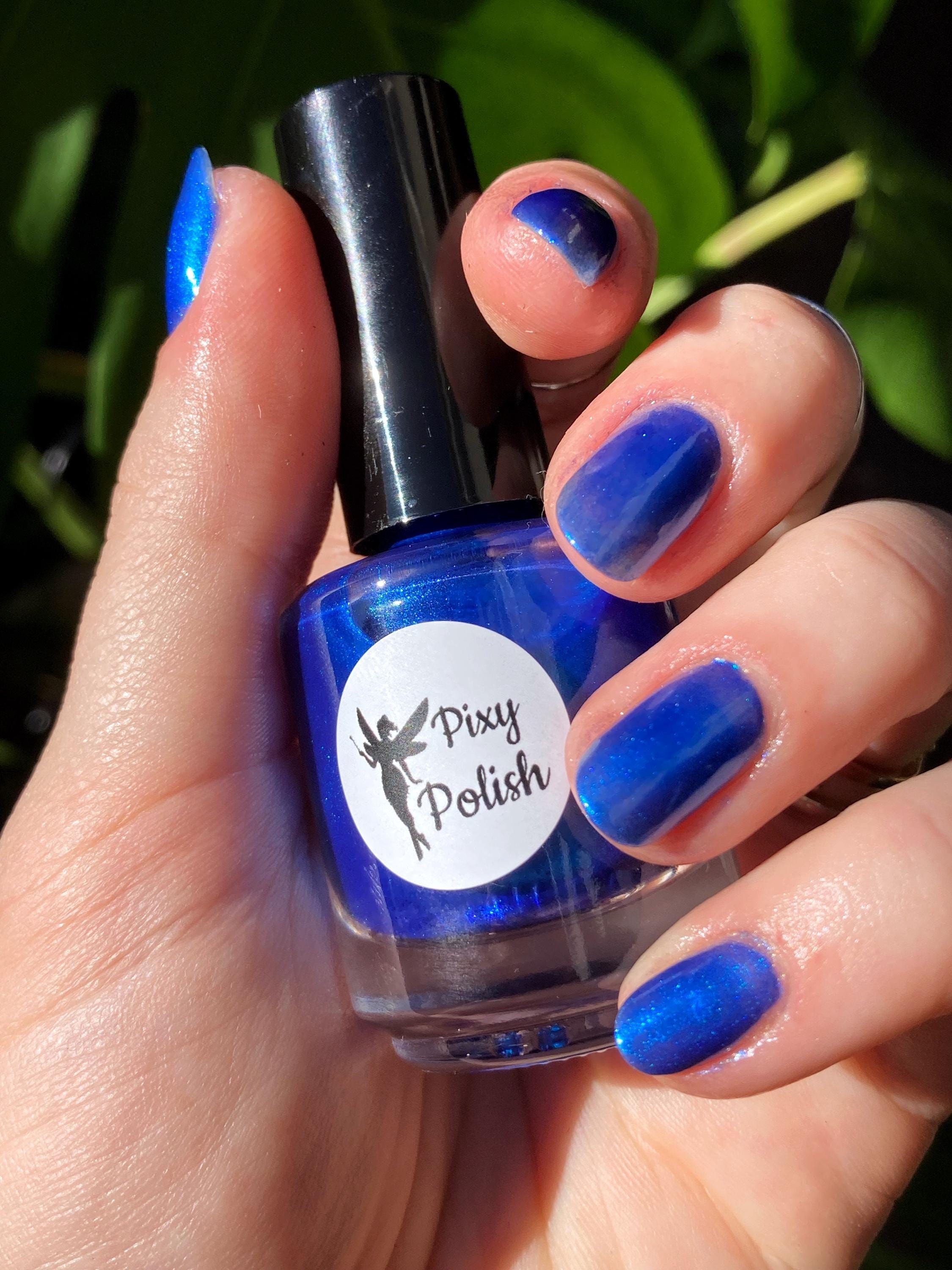 GALAXY GAL Blue Purple Black Color Shift Shimmer Nail Polish 10-Free Non-Toxic Vegan Indie Brand Cruelty-Free
