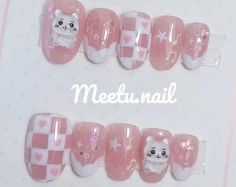Chiikawa Press On Nails: Handmade Japanese Gel Nails