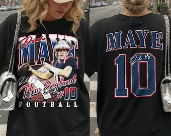 Custom Player Name & Number New England Football Vintage Unisex Comfort Color Shirt