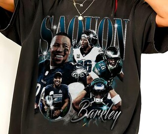 Saquon Barkley 26 Philadelphia Football Vintage Comfort Color Shirt
