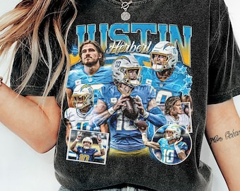 Justin Herbert Football Comfort Color Shirt
