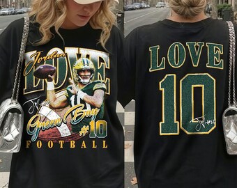 Custom Player Name & Number Green Bay Football Vintage Unisex Comfort Color Shirt