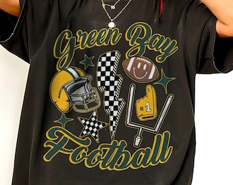 Retro Green Bay Football Comfort Color Shirt
