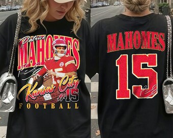 Custom Player Name & Number Kansas City Football Vintage Unisex Comfort Color Shirt