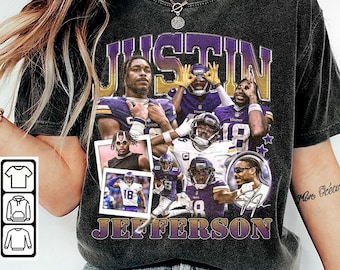Justin Jefferson Baltimore Football Comfort Color Shirt