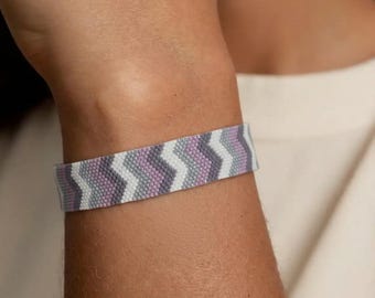 Mönster för Zig Zag Peyote-armband, pärlmanschett (PDF-mönster)