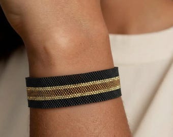 Delica Bead Bracelet Pattern, Geometric Rectangle (PDF Tutorial)