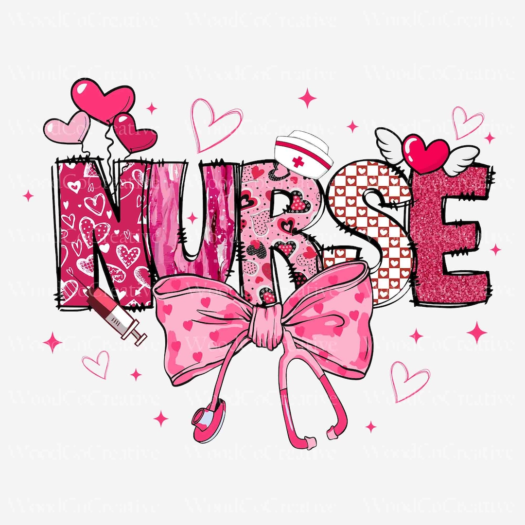 Pink Valentine Nurse Png, Valentine Coquette Bow Png, Cupids Nurse Png ...
