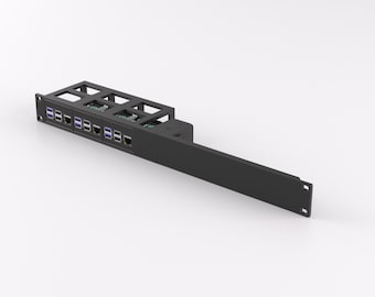 Obudowa do montażu w szafie 1U 19" — Raspberry Pi