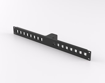 1U-Rackhalterung 19" — Keystone-Blende