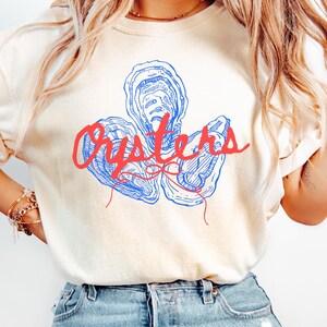 Oyster Shirt Comfort Colors® Fisherman Aesthetic Shirt Seafood Shirt Trendy Sea Tshirt Coastal Aesthetic Foodie Tee Shirt Oyster Lover Gift