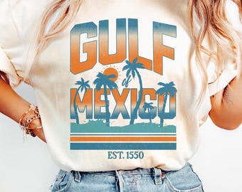 Comfort Colors® Gulf of Mexico Shirt Texas Alabama Mississippi Florida Coast T-Shirt Resist Tee Anti Trump Beach Crewneck Mexico Trip Shirt