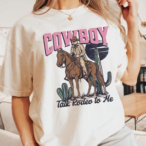 Vintage Western Shirt Comfort Colors® Womens Cowboy T-Shirt Cowgirl Shirt Vintage Rodeo Shirt Funny Western Shirt Cowgirl Era Country Tee