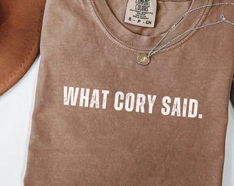 What Cory Said Shirt Comfort Colors® Cory Booker Quote Shirt Senate Speech Tee Resist Tee Democrat Protest Political Activist Gift FDT Shirt