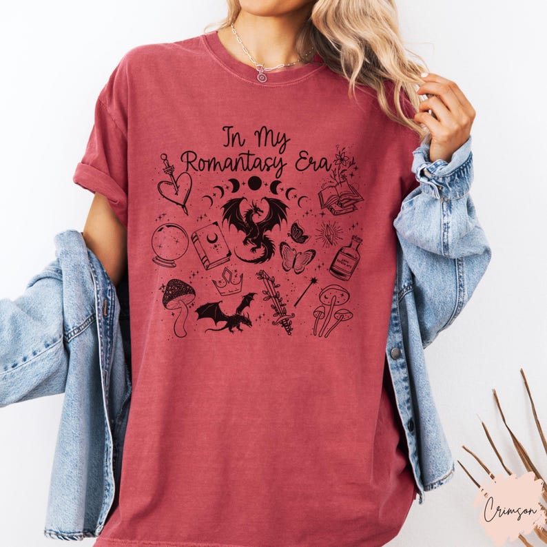 Romantasy Shirt Comfort Colors® Romantasy Reader Merch Book Lover Club Romantasy Era Tee Bookish Gift Fantasy Romance Book shirt Dark Romance
