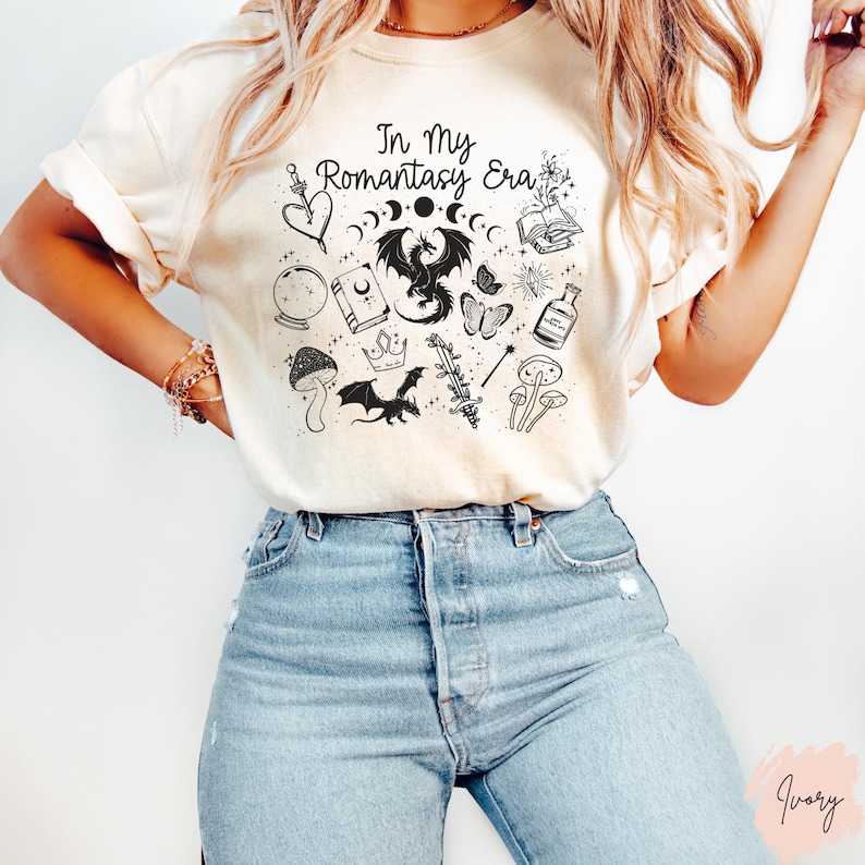 Romantasy Shirt Comfort Colors® Romantasy Reader Merch Book Lover Club Romantasy Era Tee Bookish Gift Fantasy Romance Book shirt Dark Romance