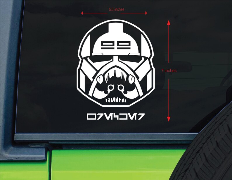 The Bad Batch WRECKER Vinyl Decal Sicker Star Wars Clone Etsy