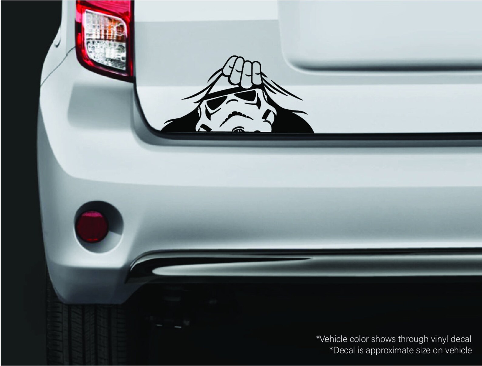 Stormtrooper Peeking Vinyl Decal Sticker Star Wars Empire | Etsy