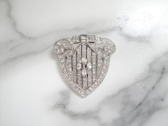 Art Deco Antique Dress Clip. Fine Vintage Art Deco