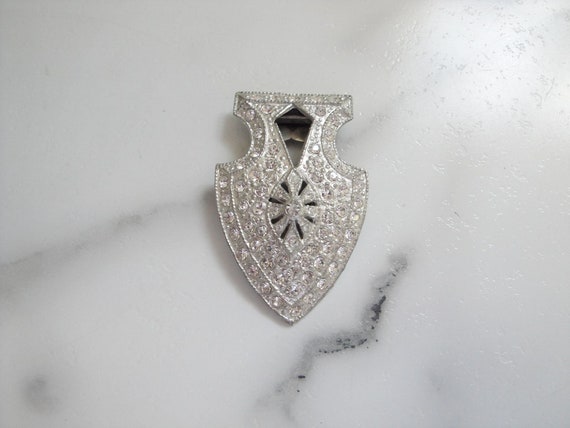 Vintage Art Deco Dress Clip, Original 1920 Fine Ar