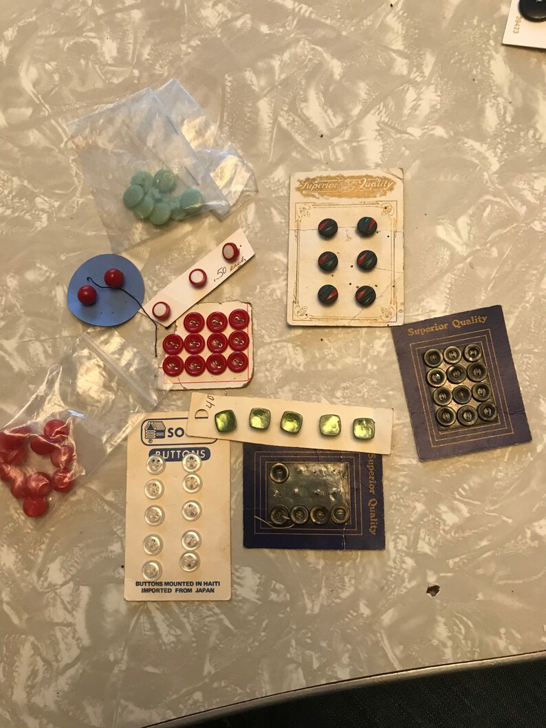 Lot of tiny vintage plastic and glass shirt buttons 1920s 30s 40 Lot of tiny vintage plastic and glass shirt buttons 1920s 30s 40