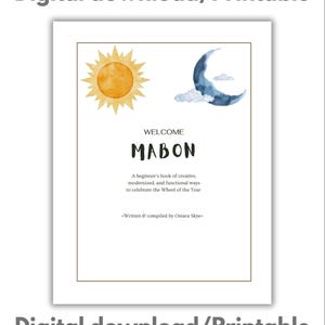Mabon wheel of the year Sabbat children’s booklet