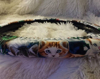 Fully Lined All-Weather * Kitten Power! * Steering Wheel Cover * Fully Lined All-Weather *  Adorable Kittens!