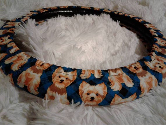 Yorkie Steering Wheel Cover Yorkie Steering Wheel Cover