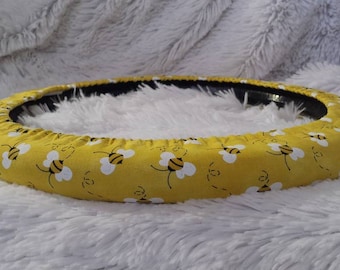 Fully Lined All-Weather! * Beautiful Bees *   Steering Wheel Cover