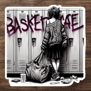 Pegatina de The Basketcase / Calcomanía de fanático de la película Breakfast Club de los 80 / Tributo a Allison Reynolds / Diseño de drama adolescente retro para Kindle, computadora portátil y vaso