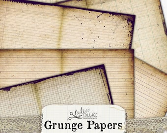 Printable Blank Journaling Pages, Junk Journal Supplies, Digital Grunge Papers, Pages, Scrapbooking Vintage Ephemera