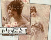 Printable, Ephemera Pack, Victorian Ladies, Digital, Decoupage Paper, Scrapbooking, Junk Journal, Mixed Media, African American, Vintage