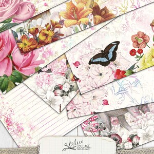 Printable Junk Journal Kit, Spring Ephemera Pack, Vintage Digital Paper ...