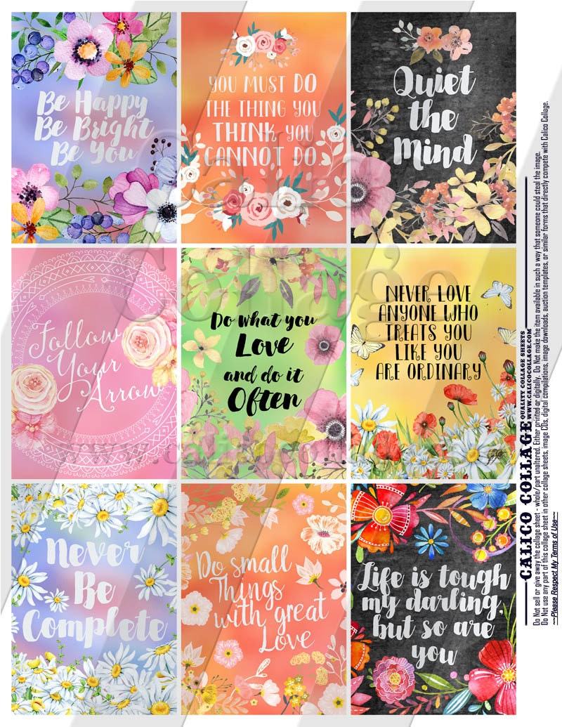 Printable Download Inspirational Words Digital Download | Etsy