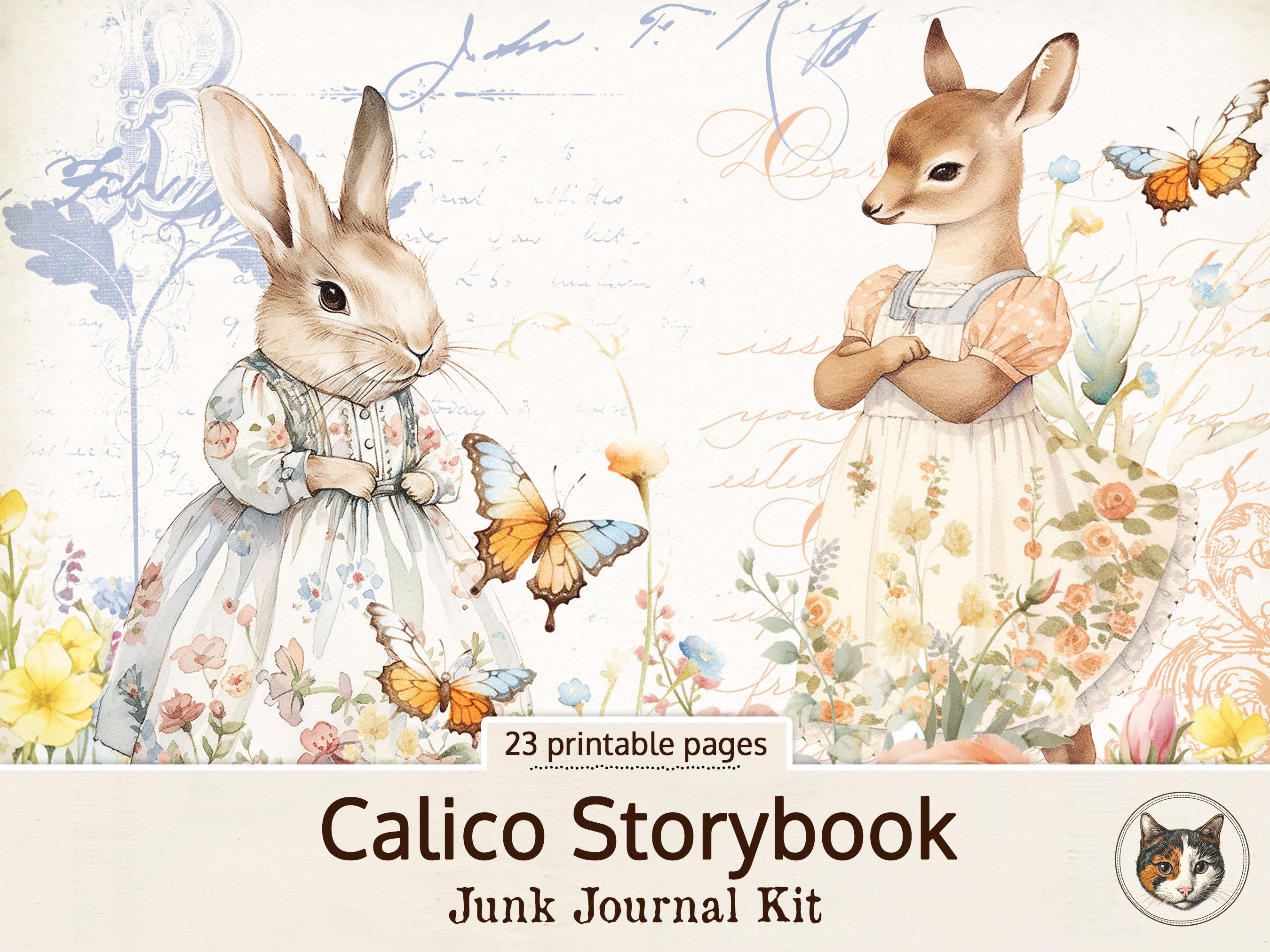 Beatrix Potter Inspired Junk Journal Kit, Peter Rabbit and Friends Junk ...