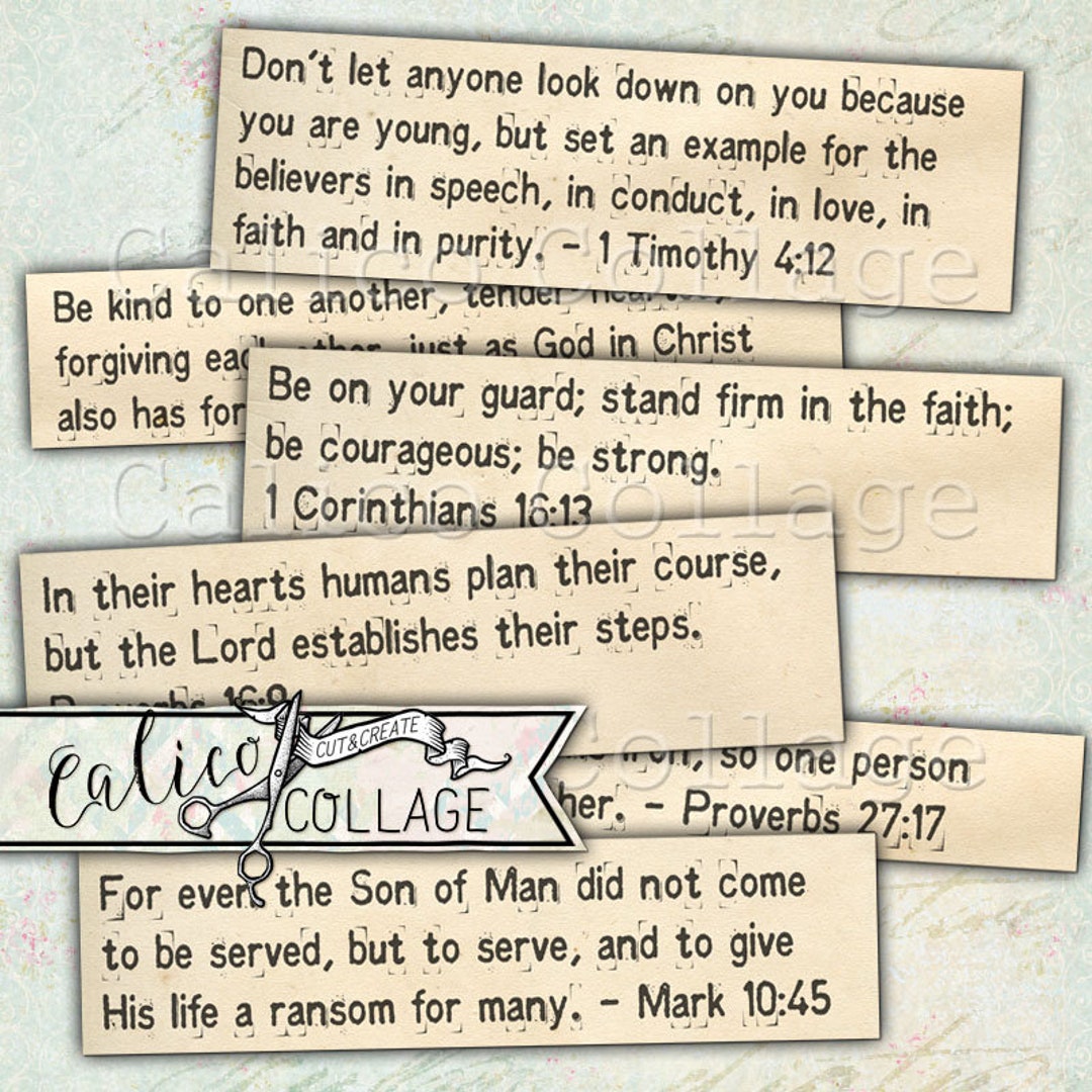 Gentlemen Bible Verses Printable Mixed Media Words Religious - Etsy Norway