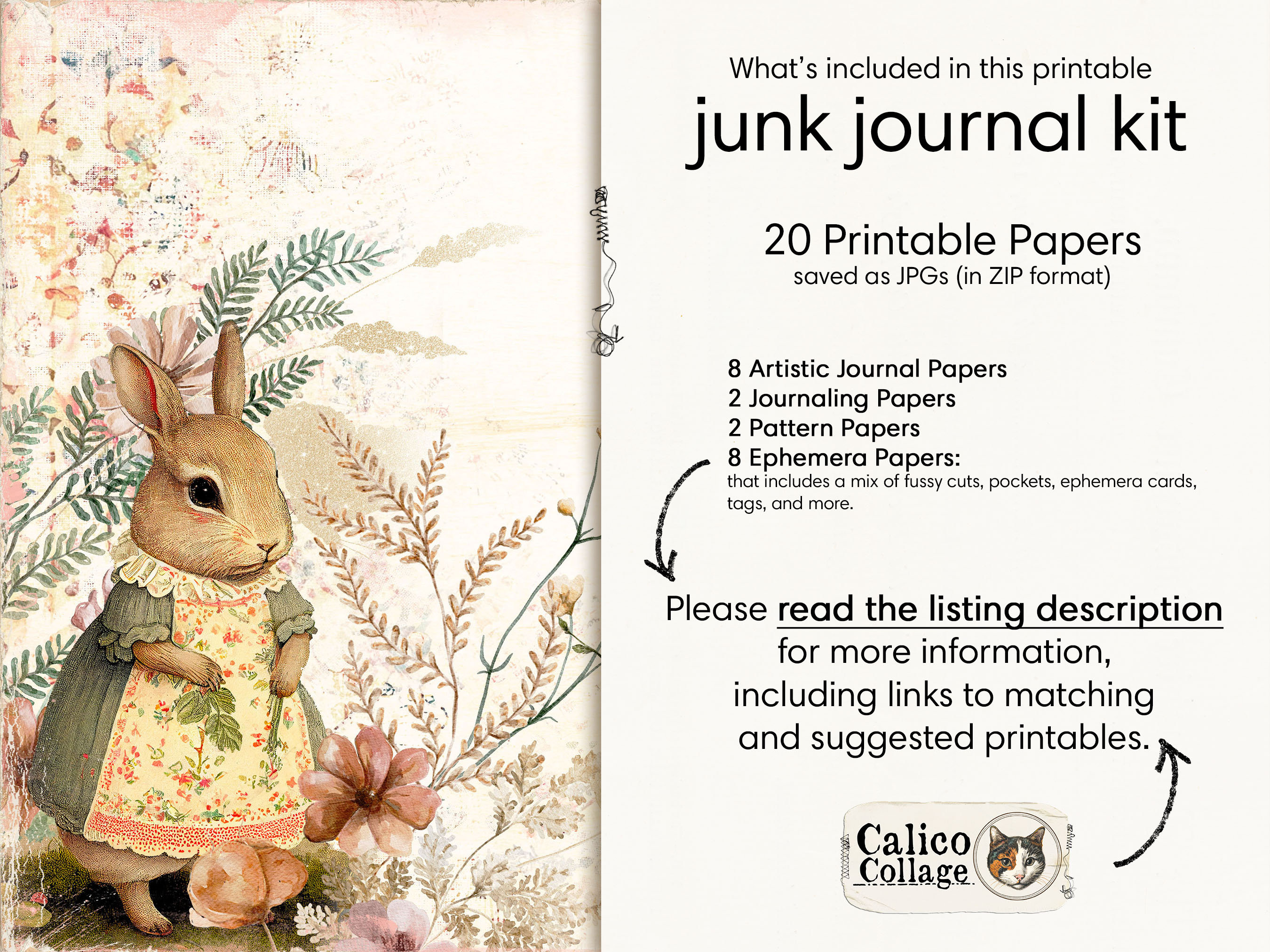 Shop all Junk Journal Printables – CalicoCollage