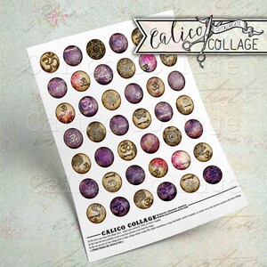 May include: A sheet of 36 round stickers with a purple, gold, and white mandala design. The stickers feature the Om symbol and the word "mermaids" in a decorative font.