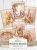 Storybook Bunnies Ephemera Cards, Junk Journal Kit, Digital Collage Sheet, Vintage Easter Ephemera, Rabbit Ephemera,Printable Beatrix Potter 