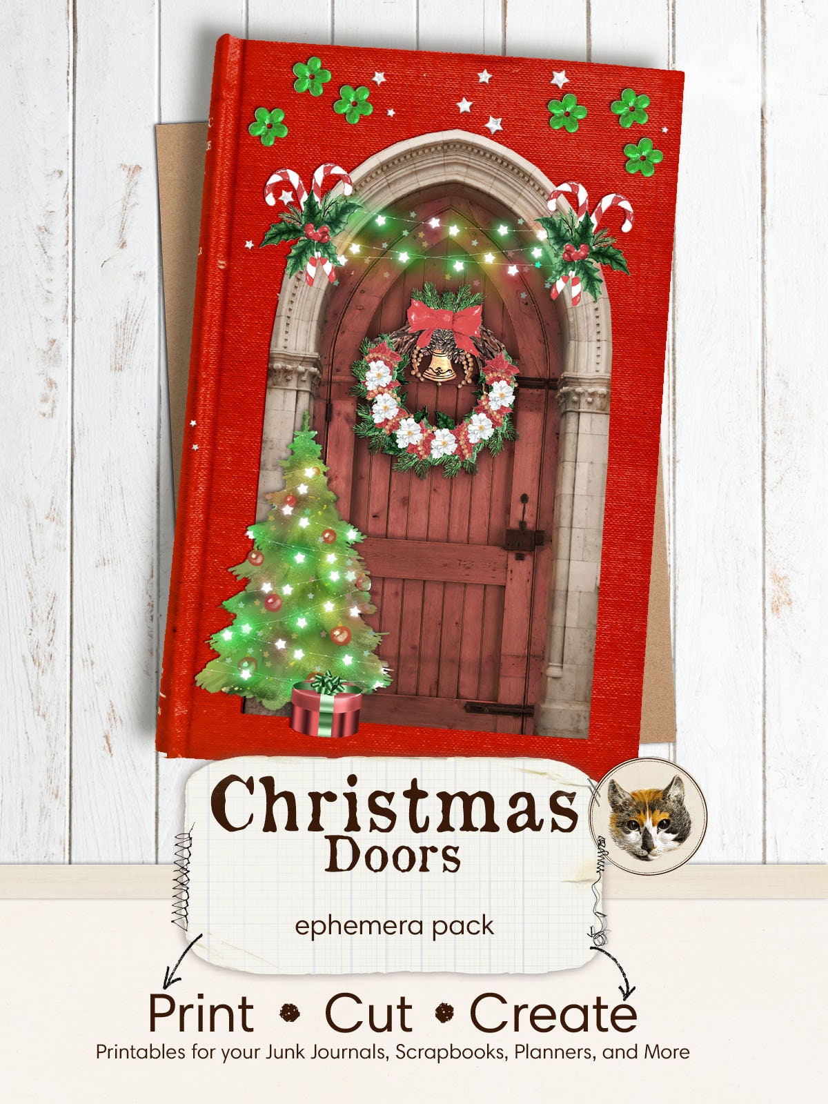 Christmas Doors Junk Journal Printables Christmas Junk - Etsy
