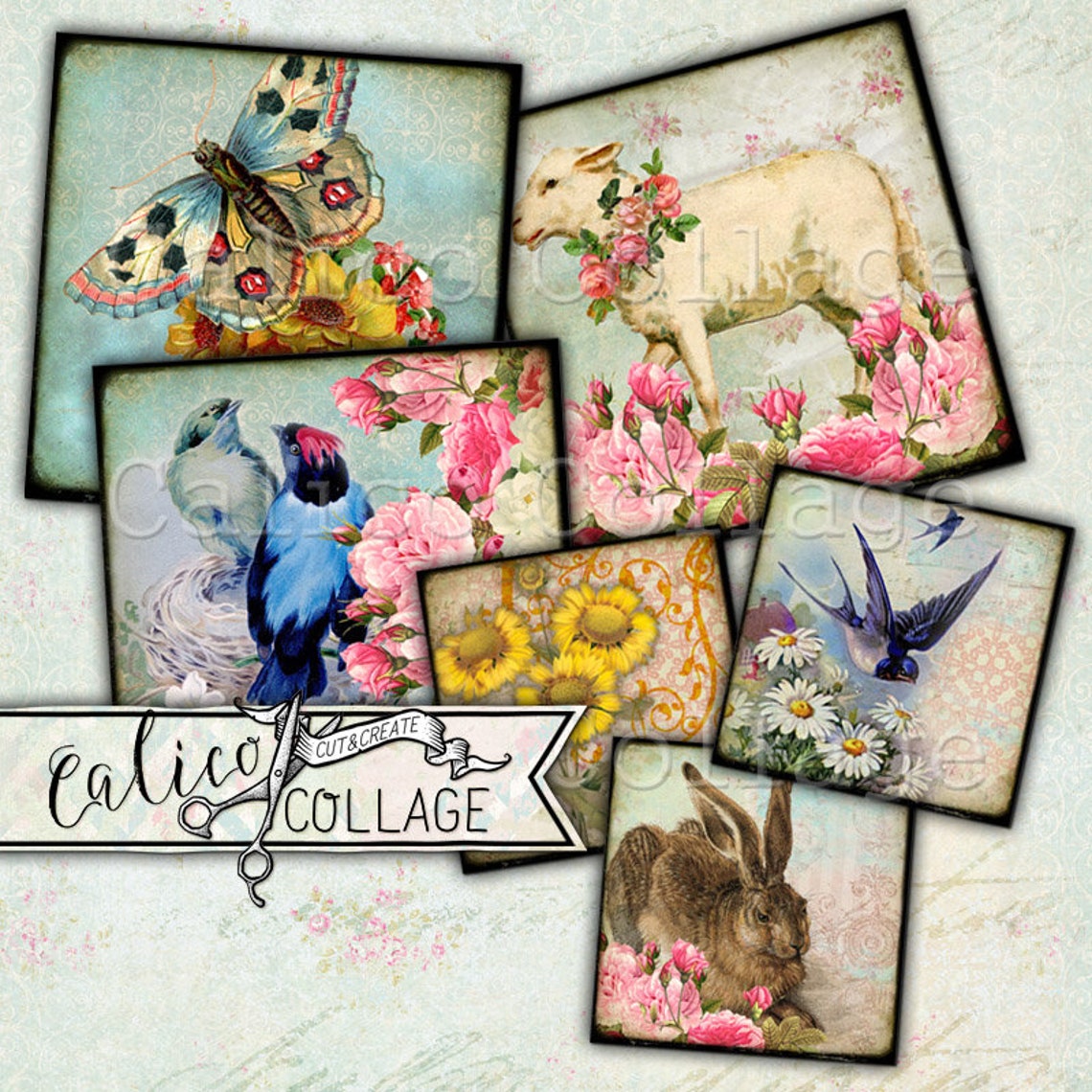 Printable Simply Spring Ephemera Pack Junk Journal Kit - Etsy