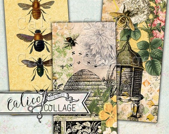 The Bee Keeper 1x2 Domino Collage Sheet