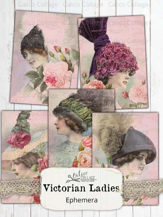 シャビーシックなビクトリア朝のレディースジャンクジャーナル