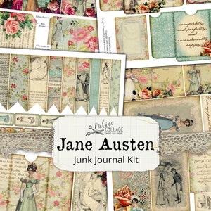 Jane Austen Printable Junk Journal Kit Ephemera Pack, Regency Ephemera ...
