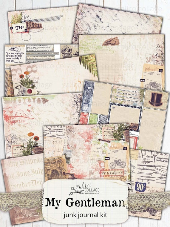 Pen To Paper. Lined Journal. Collage - Write To Me US