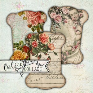 Printable, Ribbon Holder, Sewing Ephemera, Lace Organizer, Floss Card, Vintage, Digital, Sewing Download, Junk Journal, Scrapbooking
