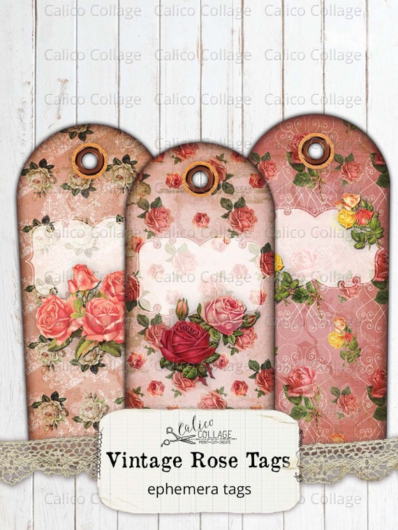 Pink Junk Journal Kit Scrapbook Botanical Ephemera Book Flower s vintage  pattern